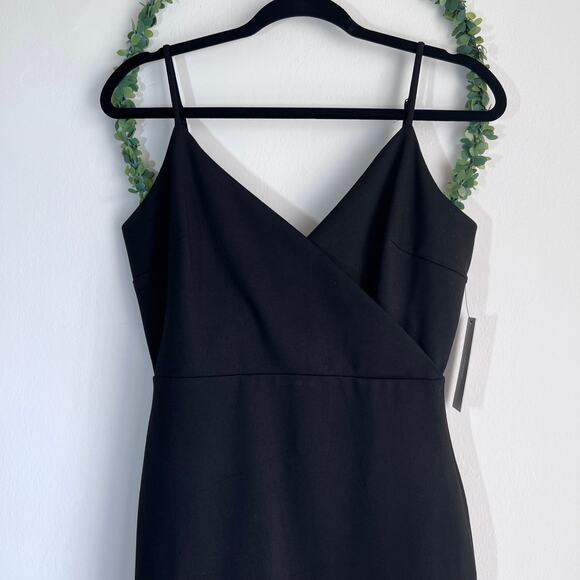 NWT Lulus Sealed With A Kiss Body Con Black Ruffle Dress Size: Medium - Picture 4 of 16